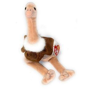 Ty Beanie Baby Stretch The Ostrich Bird Plush